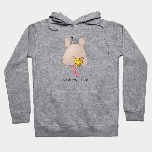 funny mouse and cheese Hoodie by wordspotrayal